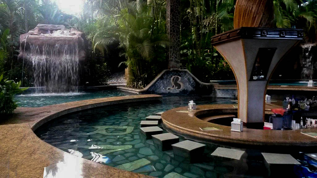 Baldi Hot Springs thermal pools in Costa Rica