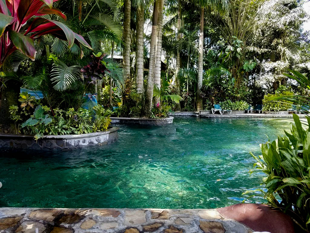 Baldi Hot Springs thermal pools in Costa Rica