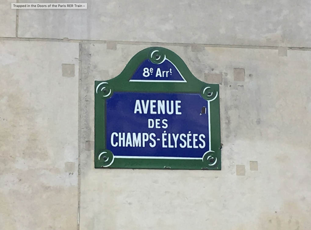 Sign of Champs-Élysée Avenue